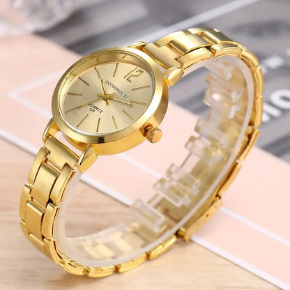 Women's Hiphop Golden watch